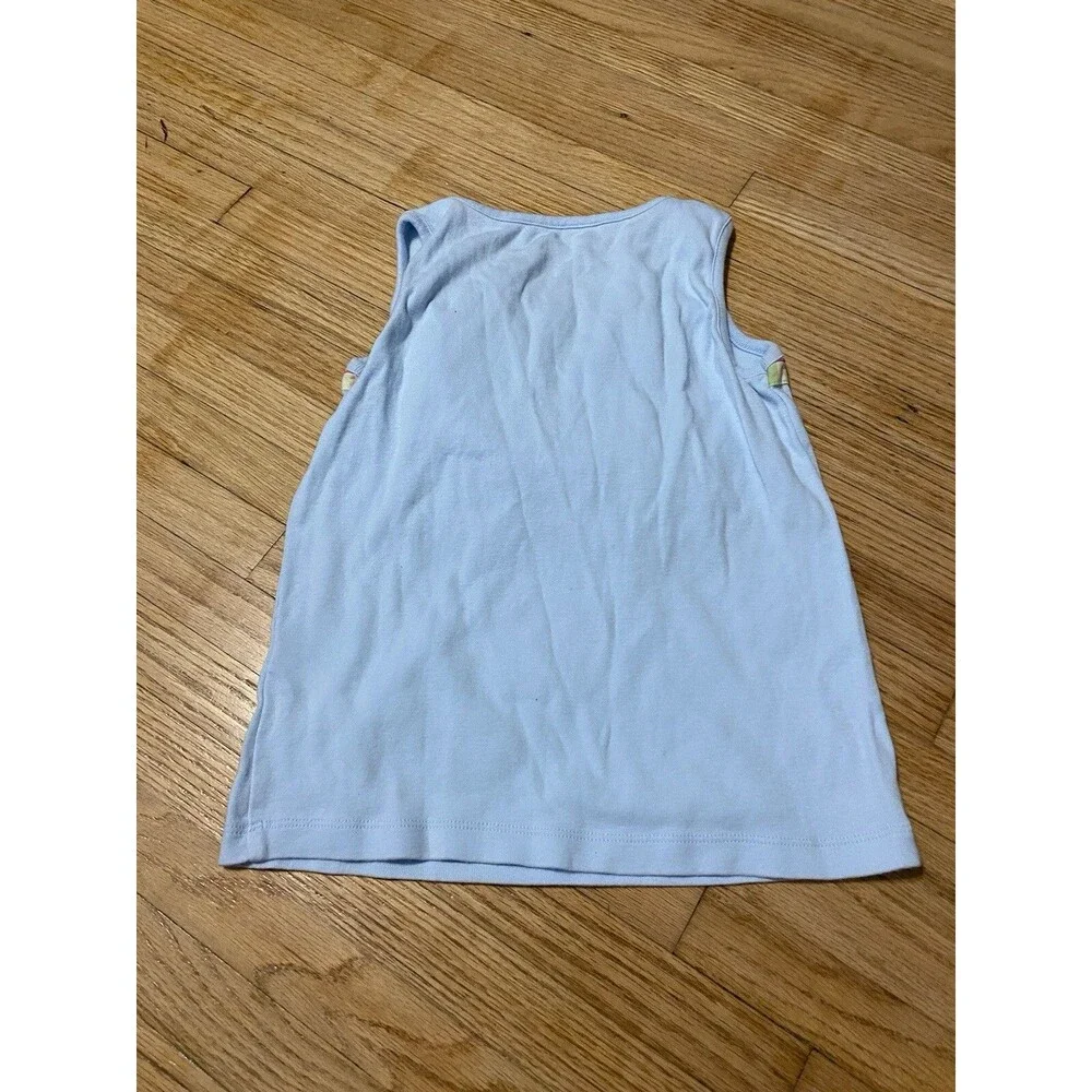 Gymboree Girl 8 Tank Top With Large Bow Blue